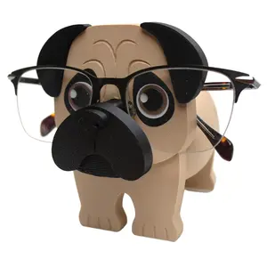 Pug Eyeglass Holder – Adorable and Practical Desk Accessory for Home, Office, or Nightstand Organization