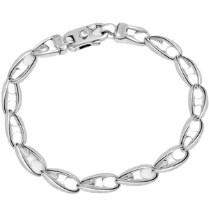 Men's Link 14k Gold (56gram) or Platinum (91gram) 6.5mm Bracelet 9.25"