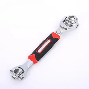 Multifunctional 8-in-1 Adjustable Wrench Tool, Versatile Spanner with Wide Opening for Plumbing and Bathroom Use, Large Comfortable Handle