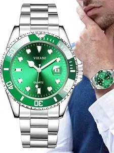 Luxury Men's Quartz Watch, Fashion Night Light Design, Business Style with Calendar, Ideal Gift for Birthday, Valentine's Day, Dinner Parties, Quartz Wristwatch, Business Quartz Watches