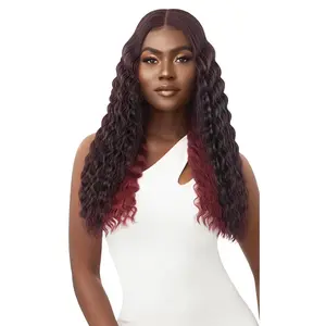 Outre Synthetic Sleeklay Part HD Lace Front Wig - PERLA (DR2/HAZ)