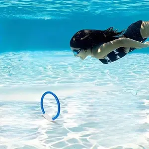 Colorful Diving Rings for Pool Play - Durable Plastic, Multi-Colored Water Sports Accessories for Beach and Pool Fun, Ideal for Youngsters and Adults, Pool Accessories