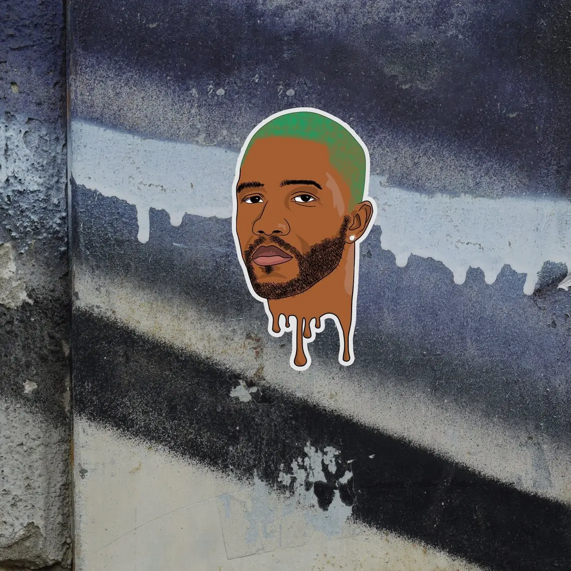 FRANK OCEAN DRIP - Rapper Vinyl Sticker - Musical Sticker Aesthetic - Laptop