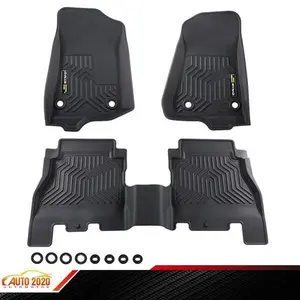 Fit For Jeep Wrangler JL 18-24 All Weather Custom TPE Car Liner Floor Mats