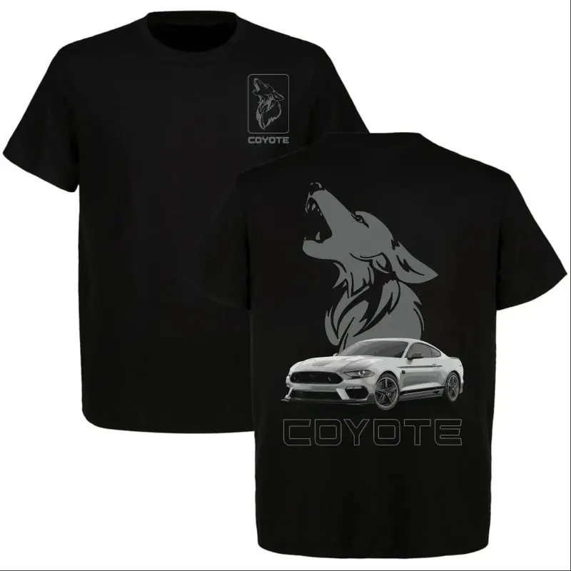180g[100%cotton]Coyote Mustang GT T Shirt, Ford 5.0 Coyote Engine Tee, Muscle Car Graphic Shirt, Fox Logo Performance Tee, American Car Enthusiast Gift