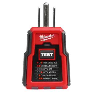 Milwaukee 2223-20 GFCI Receptacle Tester (Open Box)