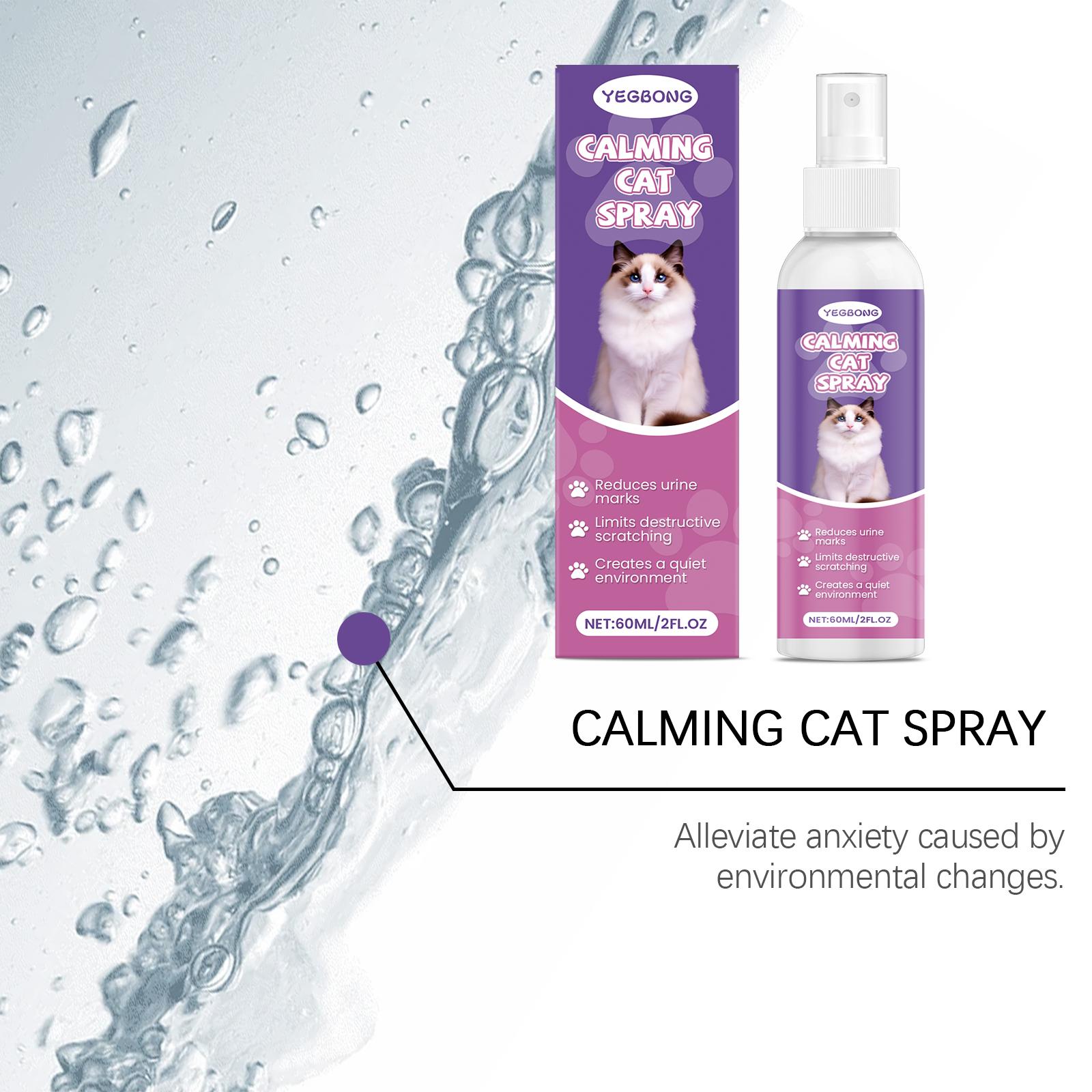 Cat Calming Spray | Stop Scratching & Inappropriate Urination | Gentle Stress & Anxiety Relief