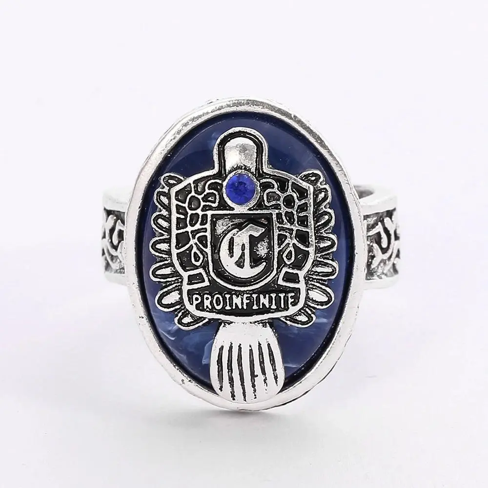 The Vampire Diaries A-Z 26 Letters Ring For Women And Men Alphabet Initials Gothic Jewelry Salvatore Damon Reborn Daylight Ring