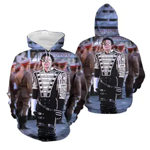 Michael Jackson 3D Hoodie AOP All Over Print – King of Pop Streetwear, Music Fan Gift