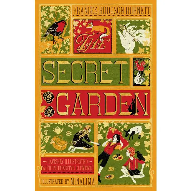 The Secret Garden (MinaLima Edition) (Illustrated with Interactive Elements) by Frances Hodgson Burnett||MinaLima [Hardback Book]
