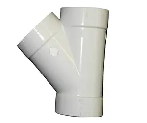 Canplas P-40 2-Inch Schedule 40 PVC Wye Fitting for Central Vacuum System Piping, Y-Shaped Branch Connection