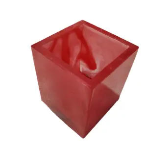Resin Pencil Holder - Red Color, Available in Various Shapes and Colors, Ideal for Pencil Storage and Organization