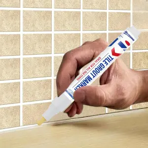 Tile Grout Pen, Waterproof Quick Drying Floor & Wall Repair Pen, Multipurpose Sealant for RV Plastic/Marble/Concrete/Tile