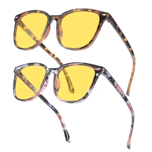 2 pack brown tortoise + floral