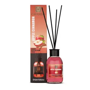Apple Cinnamon Luxury Reed Diffuser 110 ml - Home Fragrance with Apple Cinnamon Scent, Ideal for Home Decoration hotel luxury