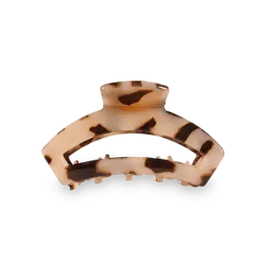 TELETIES - Open Blonde Tortoise Tiny Claw Hair Clip - Claw Clip - Nearly Unbreakable - Strong Grip