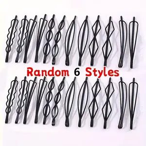 6-Piece Simple Hair Clips, Slim Straight Hair Clip with Smooth Slide Mechanism, Non-Slip Design, Durable Hair Clips for Ponytails, Buns, Braids