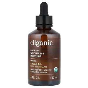 Cliganic Drop of Weightless Moisture™, Organic Argan Oil, 4 fl oz (120 ml)
