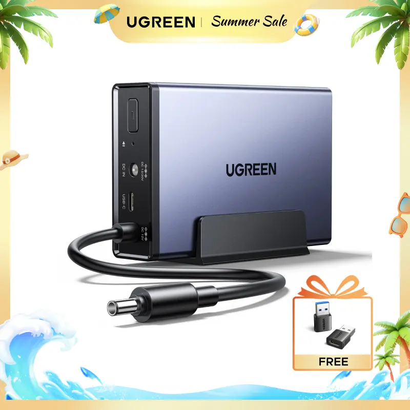 UGREEN NAS UPS, 120W DC Battery Backup and Surge Protector, 12000mAh Uninterruptible Battery Power Supply Only Compatible for UGREEN NAS DH2300, DH4300 Plus, DXP2800, DXP4800,DXP4800 Plus,DXP480T Plus,Summer Sale