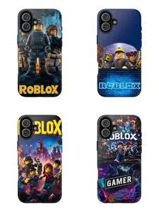 Roblox Smartphone Casing, Tough Lightweight Impact-Resistant Polycarbonate TPU Cellphone Accessory with Glossy Finish, UV Protection, Wireless Charging Compatibility for iPhone 7-17 Handheld Devices