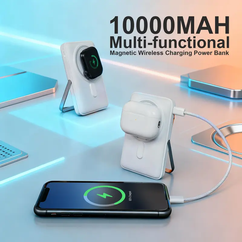 Power Bank Walmart Wireless Cell Phone Charger Portable 10000mAh Power Bank  External Battery Pack Phone Charger
