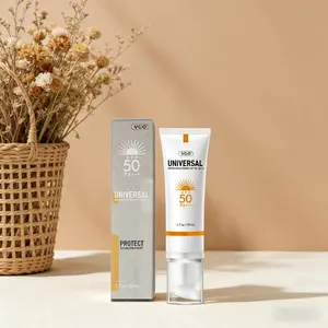 VGO UV Sunscreen SPF50 for All Skin Types - Gentle Non-Greasy Texture, Broad-Spectrum Protection, Moisturizing & Brightening, Ideal for Daily Use