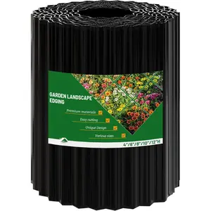 Corrugated Metal Garden Edging,12" x 20' Sturdy Lawn Edging Border,Landscape Edging Border for Lawn, Flower Bed,Garden and Yard