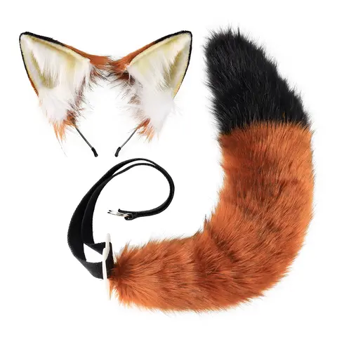 Halloween Fox Roleplay Costume Set for Women Soft Plush Lightweight and Comfortable Perfect for Parties Photos and Cosplay