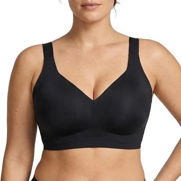 Ausppli Bras for Women Supportive Wireless Push Up Bra Full Coverage No Underwire Seamless Plus Size for Large Bust Women Jelly bras