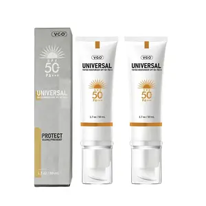 VGO-Universal Tinted MoisturizerSPF 50+ Earthy yellow liquid lt can be used asfoundation liquid-A Skincare Sunscreen Facial Uv