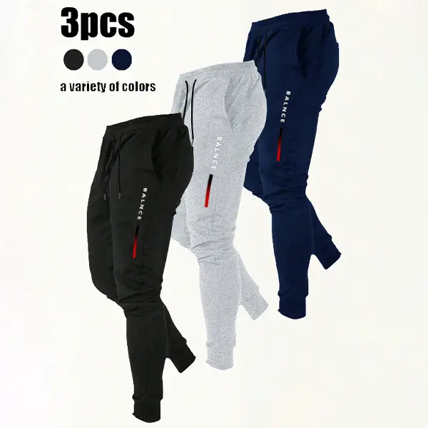 3 Pack Ankle Joggers Comfy Sweatpants Casual Sports Pants