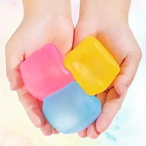 Funny Stress Cube Stress Relieving Cube Simulation Soft Ice Cubes Pinch Pinch Vent Ball Stress Relieving Toys Sensory Toys Squeeze Toys - 3 pcs Random)
