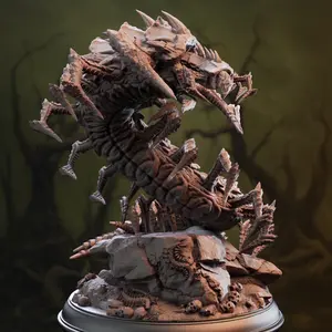 Eldritch Centipede Abomination - Monarch Conrad | 3D Printed Miniature | DM Stash