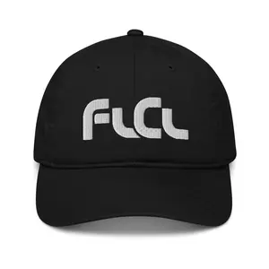 FLCL Cap - 100% Organic Cotton Space Pirate Hat with Self-Fabric Adjustable Closure, 3/1 Twill, Matching Sewn Eyelets, Unstructured Design