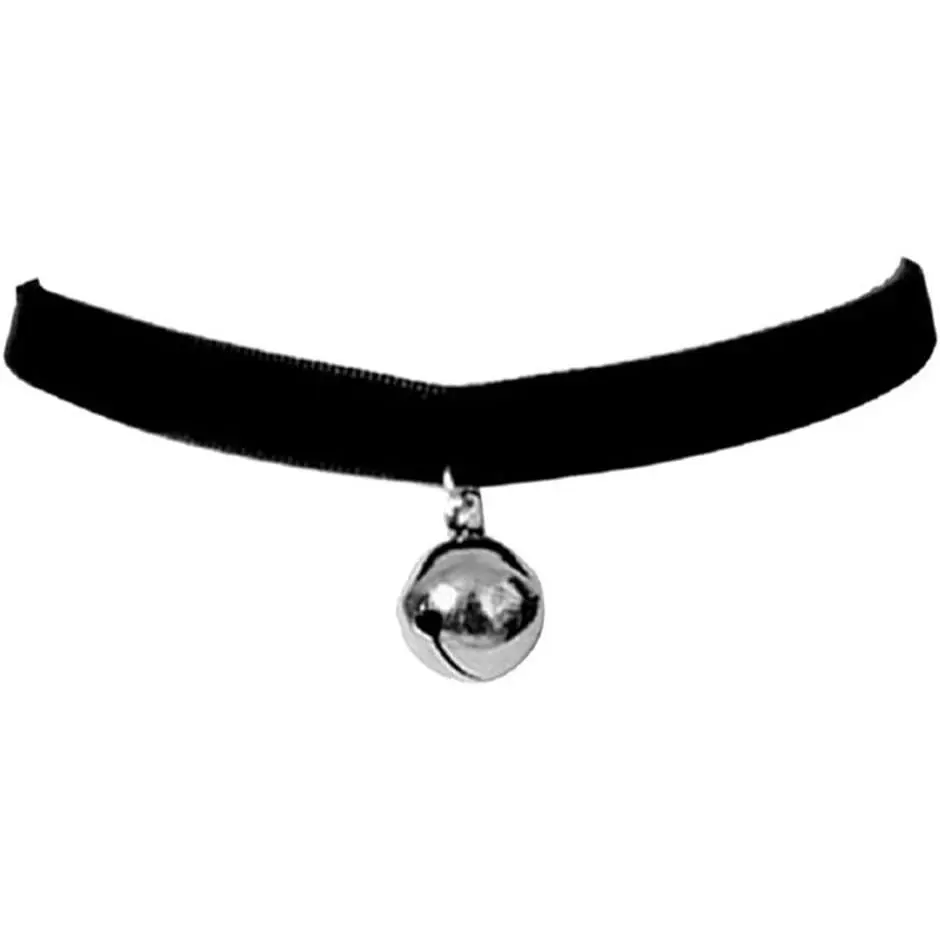 Black Lolita Bell Choker  Gothic