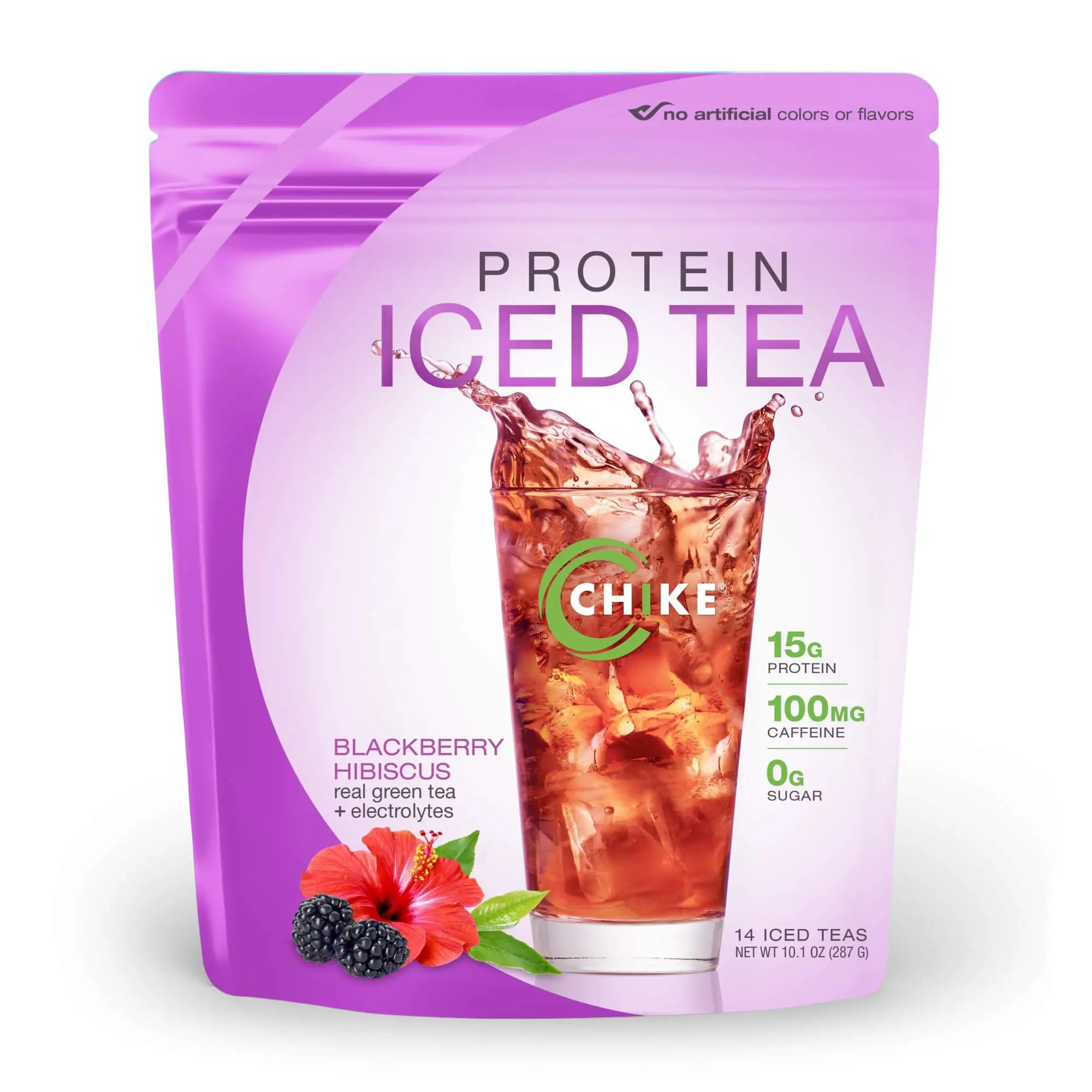 Blackberry Hibiscus Protein Iced Tea Blackberry Hibiscus Protein Iced Tea