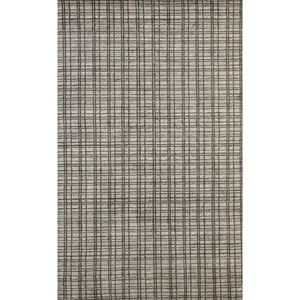 Versatile Ella Silver Handmade Bamboo Silk Rug
