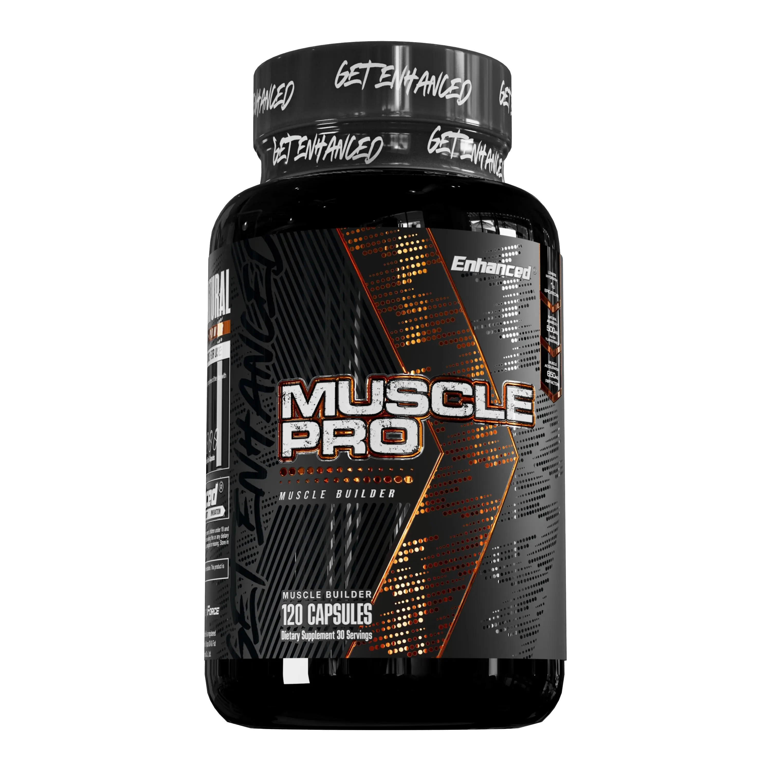 Enhanced Muscle Pro | Muscle Growth & Strength Recovery Support with Premium Protein Matrix – 120 Capsules
