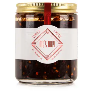 ME'S WAY Extra Hot Non-Veg Chili Sauce (8oz) – Spicy Garlic Chili Oil, Ghost Pepper Sauce, Meat Lover's Hot Sauce, Bold & Fiery Condiment, Perfect for Wings, BBQ, Pizza, Burgers Flavor Dip