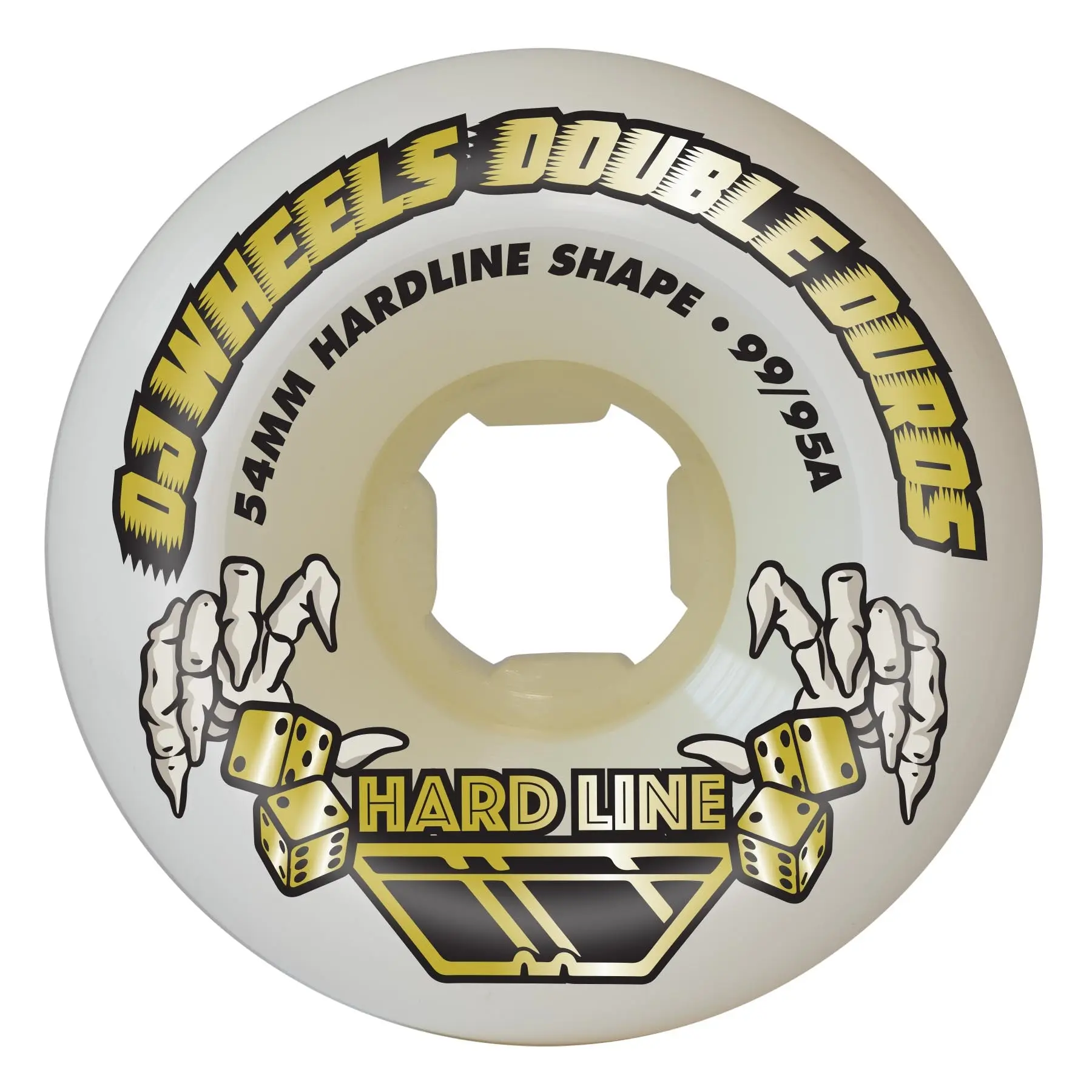 OJ 54mm Double Duro Hardline Skateboard Wheels, 99a-95a Durometer, for Skateboard Tricks