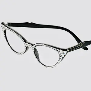 Crystal Cat Eye Reading Glasses - Women's Eyewear