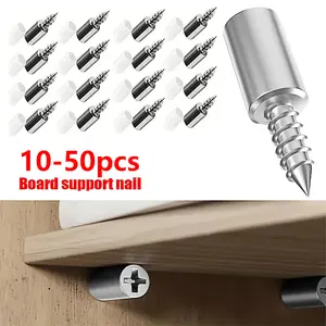 10/20/30/50/pcs Cross Self-tapping Screw with Rubber Sleeve Laminate Support Homemade Cabinet Glas Hard Nonslip Partition Nail