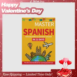 2026 Edition Professional Level Master Spanish in 21 Days - Complete Audio Courses and Real Sentence Practice Book, suitable for beginners, suitable for gifts,Language Enthusiast,Textbook Language,textbooks, Happy Valentine's Day! Valentine's Day Gifts