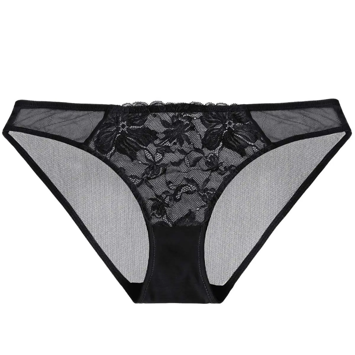 Pretty In Petals-Mid-Rise-Black