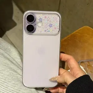 Cute Star Frosted Ultra-Thin Instantly Transform 17 Series Phone Case For iPhone 17 16 15 14 13 Pro Max INS Transparent Cover