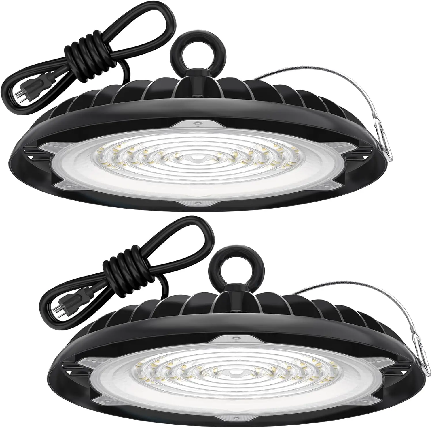 HYPERLITE UFO LED High Bay Light: 150W/250W (130LM/W)High Bay LED Shop Lights with 6ft Plug - 5000K IP65 LED Warehouse Lights for Workshop Stadium Garage Lighting Dealsforyoudays