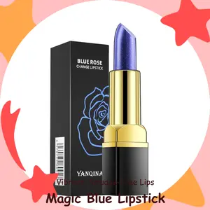 Magic Blue Temperature Change Lipstick, Hydrating & Long-Lasting, Personalized Red Lip Color