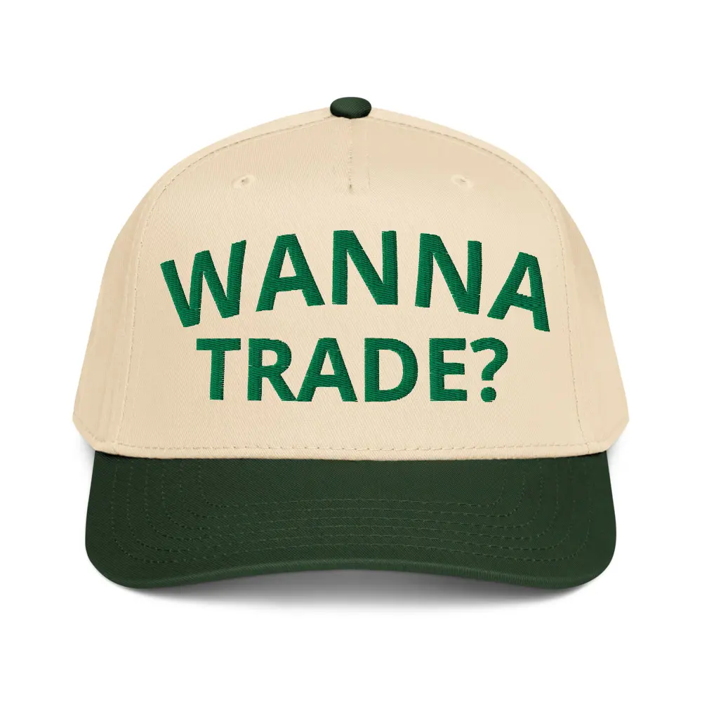 Wanna Trade...but kinda shy? Our Wanna Trade Hat is perfect for those seeking trades!