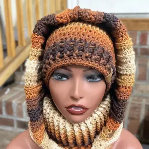 Turtleneck hoodie with hat