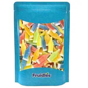 Fruidles Original Wax Bottles Candy Drinks, Liquid Filled Mini Drinks, Party Favorite Treats (Half Pound)